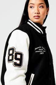 Men Varsity jacket Joni Black