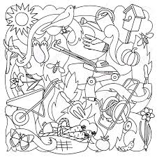Coloring pages, coloring books, coloring tutorials, coloring games, coloring pictures. Garden Coloring Page Royalty Free Cliparts Vectors And Stock Illustration Image 80786863