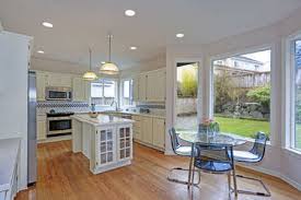 Ships free orders over $39. Spacious White Kitchen And Breakfast Nook Interior With Tons Stock Photo Picture And Royalty Free Image Image 95723089