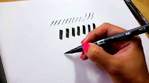 Domestika.org has been visited by 10k+ users in the past month Brush Calligraphy Tips How To Hold Your Brush Pen At An Angle Youtube