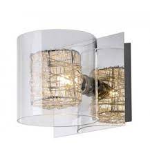 Applique murale kelly, éditée par elements ligting, est composée d'une base murale ronde en métal avec douille, contenant une ampoule led possédant une tête miroir dorée, supportant un diffuseur en verre la transparence et la forme de l'applique murale kelly, lui confèrent un style très joaillerie. Applique Design Verre Et Chrome Nid Kosilum