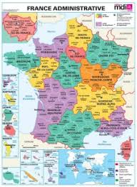 Terre surprenante, attrayante par la diversité de ses paysages et attractive économiquement. La Carte France Relief Et France Nouvelles Regions Editions Mdi