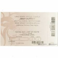 Jimmy Buffett Las Vegas 10 20 2 Tickets Lower Sec 9