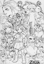 Pin By Sarah Evans On Coloring Stuff 2 Zelda Art Coloring Book Art Coloring Pages