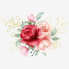 Download bouquet flowers stock vectors. Beautiful Golden Flowers Bouquet For Wedding Or Greeting Cards Composition Flower Watercolor White Png Transparent Clipart Image And Psd File For Free Downlo Flower Illustration Watercolor Flowers Pink Watercolor Flower