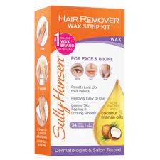 The wax itself is formulated with beeswax for strong adherence to unwanted hair, removing hair as short as 2mm to leaving the. Hair Remover Wax Strip Kit Face Bikini Sally Hansen