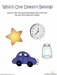 For example, if you enter the word laughter under this option, rhymer retrieves a list of words with the ending sound er (e.g., admirer, doctor, pleasure, scholar, watercolor, and were). Words That Rhyme With Car Which One Doesn T Belong Which One Doesnt Belong Rhyming Activities Rhymes For Kids