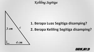 Menggunakan rumus biasa dan cara sinus. Cara Menghitung Luas Segitiga Dan Keliling Segitiga Rumus Segitiga Andik My Id