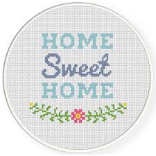 Use needle and embroidery free downloadable cross stitch pattern: Charts Club Members Only Sweet Home Cross Stitch Pattern Daily Cross Stitch