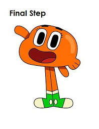 How To Draw Darwin Watterson Final Adventures Of Gumball Darwin Drawing Cartoon Characters