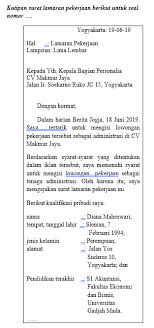 Tips dalam membuat surat lamaran kerja. Kuis Surat Lamaran Pekerjaan Quiz Quizizz