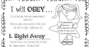 Behold your little ones lesson 14 i will obey sunday school. Pin On Misc