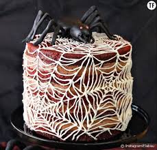 Recette Halloween 2016 Le Gateau Toile D Araignee Qui Fait Le Buzz Toile D Araignee Gateau D Halloween Gateau De Velours Rouge