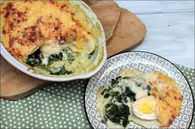 Oeufs Gratines A La Florentine Happy Papilles Recette Recette Epinard Oeuf Gratin Epinard Epinard Bechamel