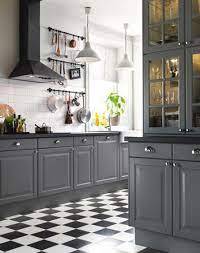Black white and grey kitchen. 15 Stunning Gray Kitchens Grey Kitchen Designs Kitchen Cabinet Design Grey Kitchens