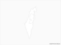 Israel map with cities blank outline map modern israel map israel maps printable jordan map map israel black and white outline map of israel israel outline map showing jeruslem outline. Vector Map Of Israel Palestinian Territories Outline Free Vector Maps