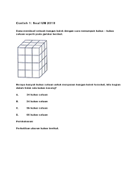 Rumus volume kubus rumus dan satuan. Soal Kubus
