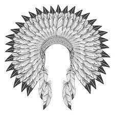 Email a photo of your art: Native American Indian Headdress Native American Headdress Native American Feathers Drawing American Indian Tattoos