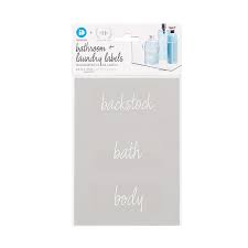 The Home Edit by iDesign Bath Labels Pack of 18