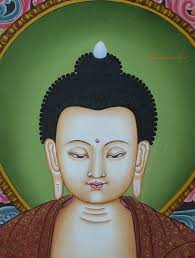 Hand Painted 24 Karat Gold Detailed Buddhist Tibetan Vairocana Buddha  Ritual Scroll Thangka Thanka Painting From Nepal