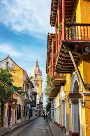 CARTAGENA, COLOMBIA - MAY 25: View Of A Street Leading Toward ...