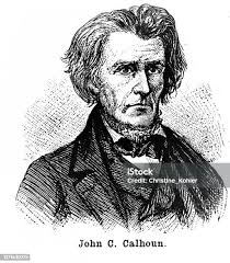 John Calhoun Portrait Seventh Vice President Of The United States Stock  Illustration