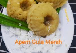 2) setelah gula mendidih baru masukkan santan. Kue Apem Gula Merah