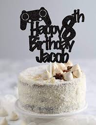 Decoration De Gateau D Anniversaire Pour Jeu Video Decoration Gateau Anniversaire Jeux Video Gateaux Cake Topper
