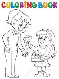 Hasta 6 cuotas sin interés. Libro Para Colorear Tema De Dia De La Madre 1 Ilustracion Vectorial Eps10 Ilustraciones Vectoriales Clip Art Vectorizado Libre De Derechos Image 48150157