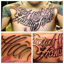 Lettering Tattoos Designs And Ideas Page 25 Tattoo Lettering Chest Tattoo Lettering Word Tattoos