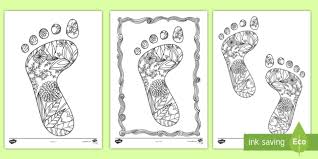 Wiosenne kodowanie, biedronka, pszczoła, motyl. Stopa Kolorowanka Odcisk Stopy Slad Teacher Made