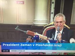 Andrew Stroehlein On Twitter Czech President Milos Zeman Holds Mock Gun With For Journalists Written On It Not Funny Via Tvthomas Michalkubal H T Se25a Https T Co Ndx9elkzxb