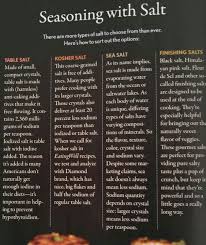 All About Salts Finishing Salt Cooking Tips Table Salt