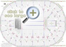 Mts Centre Seat Row Numbers Detailed Seating Chart