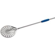 Gi Metal I 23f 75 Azzurra 9 Stainless Steel Round Turning Perforated Pizza Peel With 30 Handle