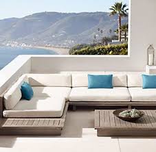 Maldives Natural Teak Restoration Hardware Aussenmobel Garten Couch Aussen Lounge