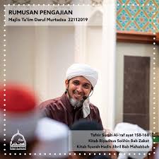Oleh kerana itu, al habib abdul qadir al jufri telah memohon al habib ali zaenal abidin al hamid untuk mengambil alih. Selamat Ulangkaji Majlis Majlis Ta Lim Darul Murtadza Facebook