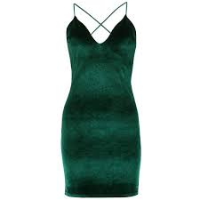 Boohoo Karrueche Velvet Strappy Bodycon Dress Boohoo 22 Liked On Polyvore Featuring Dresses Velvet Bodycon Dress Green Sequin Dress Green Bodycon Dress