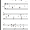 Happy birthday to you easy sheet music for flute violin and oboe. 1