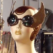 Vintage 1960's Echo Silk Red & Blue Geometric Square Scarf