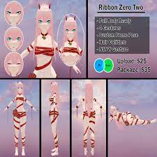 Christmas Ribbon Zero Two 2.0 - SnakeWoke's VRchat Avatars