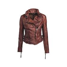 Muubaa Leather Flax Biker Jacket In Burnet Liked On Polyvore Clothes Fashion My Style