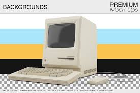 Vintage Computer Mockups Computer Mockup Mockup Computer