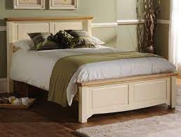 Sleepcraft Wilton Painted Cream Amp Oak Bed Frame At Bestpricebeds Co Uk Oak Bed Frame Oak Beds Bed Frame
