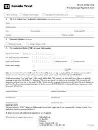 Check spelling or type a new query. Td Bank Pre Authorized Debit Form Fill And Sign Printable Template Online Us Legal Forms