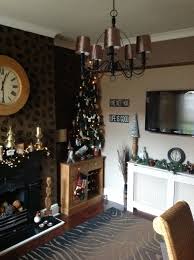 Festive Dining Room Woodland Theme Decorations Christmas Tree Festive Dining Room Victorian Terrace House Decor