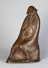 Although he was a supporter of the war in the years leading to world war i, his participation in the war made him change his position, and he is mostly known for his sculptures protesting against the war.this created many conflicts during the rise of the. Der Floetenblaeser Ernst Barlach Als Kunstdruck Oder Handgemaltes Gemalde