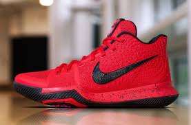 Dressed in a university red, black and team red color scheme. Kyrie Irving Will Wear These Kyrie 3s For Tonight S Three Point Contest Kicksonfire Com Kyrie Irving Shoes Nike Kyrie 3 Irving Shoes