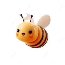 A Cute Bee Character Flying On White Background With Simple Design,  Bumblebee Clipart Free, Bee Sting Clipart, Bee Flying Clipart PNG  Transparent Image and Clipart for Free Download