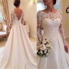 Aliexpress Com Buy 2015 Elegant Vestido De Renda Lace Long Sleeve Wedding Dress Long Sleeve Wedding Dress Lace Wedding Dress Long Sleeve A Line Bridal Gowns